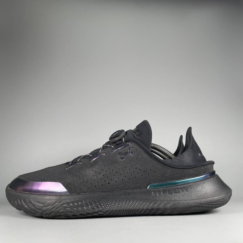 Under Armour SlipSpeed Men's 13 Black Iridescent Running Shoes Athletic Sneakers